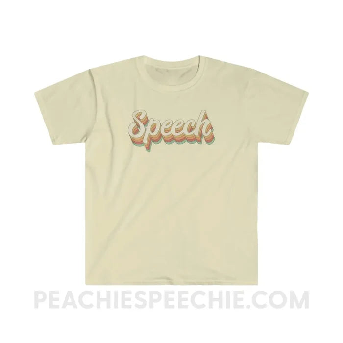 Speech Stack Classic Tee - Natural / S - T-Shirt peachiespeechie.com