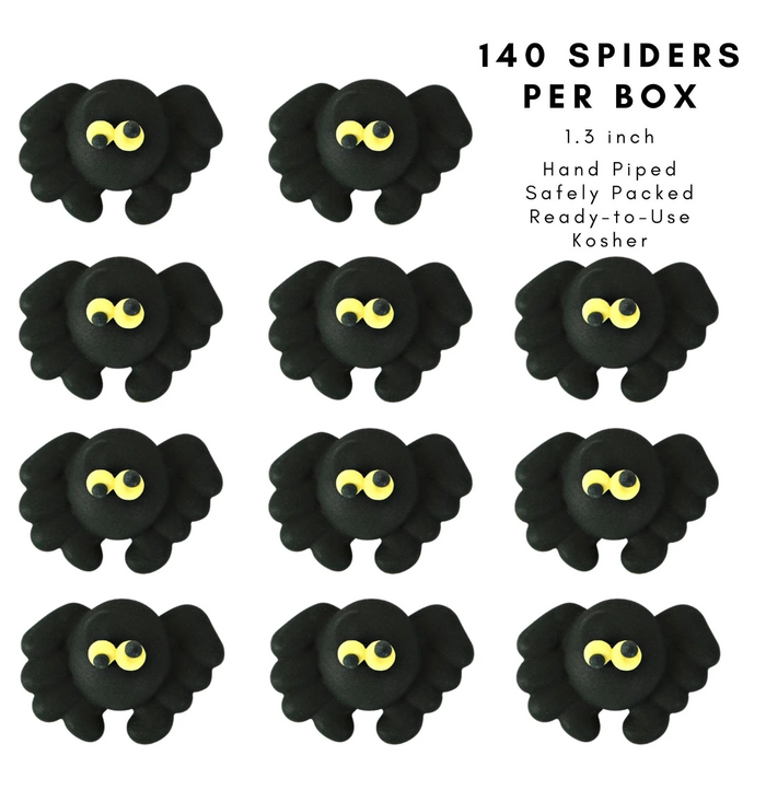Spider Royal Icing Decorations (Bulk)