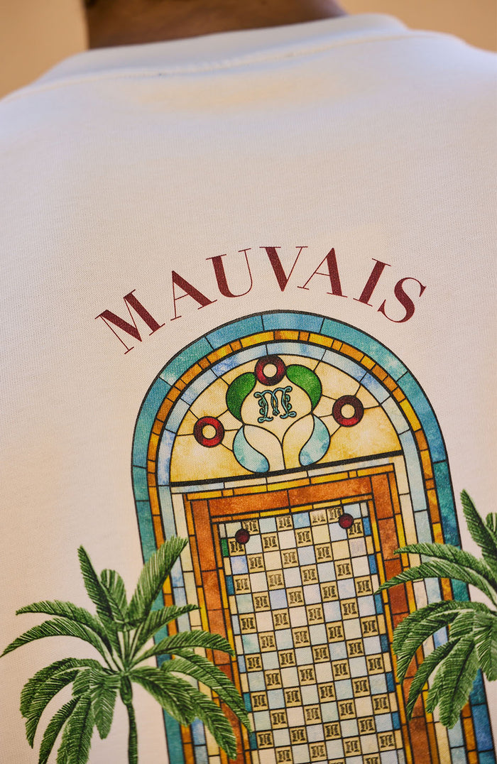 Stained Glass Graphic T-Shirt in Ivory