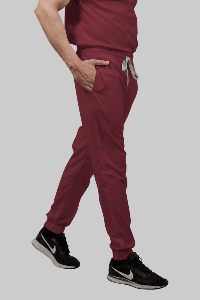 Stretchable (2Way) Men Maroon Jogger