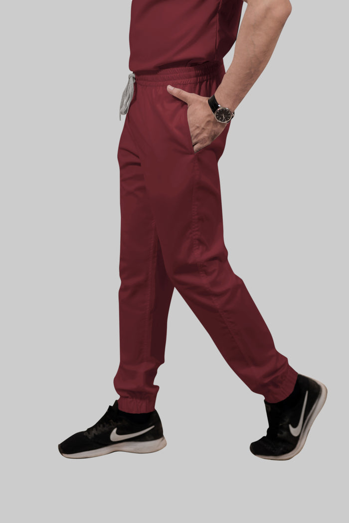 Stretchable (2Way) Men Maroon Jogger