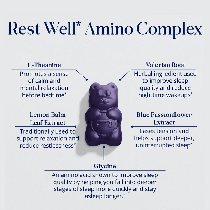 SUGARBEARPRO Sleep 5-HTP Amino 62 Gummies فيتامينات النوم من شوكر بير