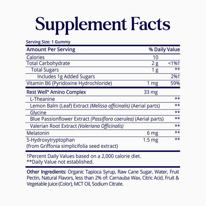 SUGARBEARPRO Sleep 5-HTP Amino 62 Gummies فيتامينات النوم من شوكر بير