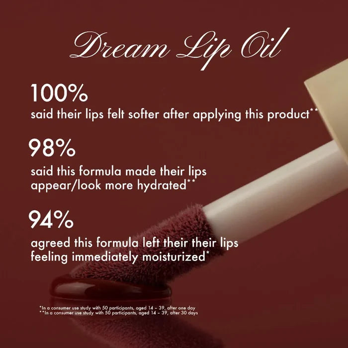 Summer Fridays Dream Lip Oil in multiple shades, beauty product with glossy finish and applicator brush, new in box.