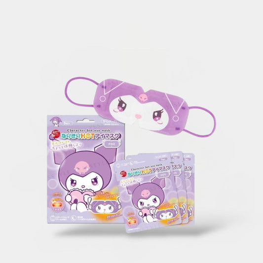 Sun Smile Sanrio Kuromi Hot Eye Mask (3pcs) قناع العين الساخن سانريو كورومي - Princess Cosmetics Qatar