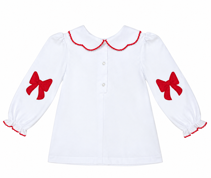 Tammy Blouse w/ Red Bows