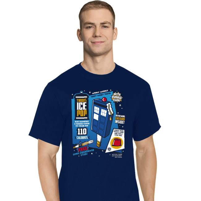 Shirts T-Shirts, Tall / Large / Navy Tardis Ice Pop