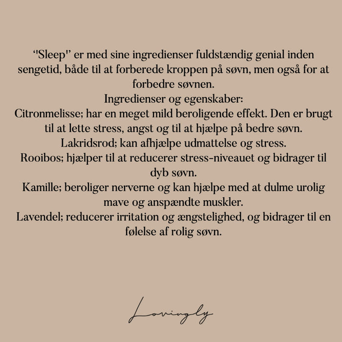 Teministeriet - Urtete - Sleep