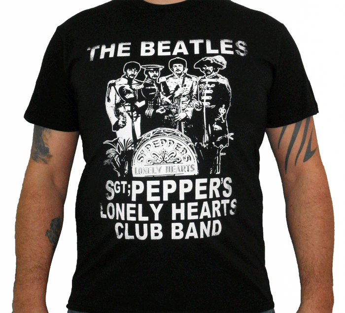 THE BEATLES (Sgt Pepper Crackle) Men's T-Shirt