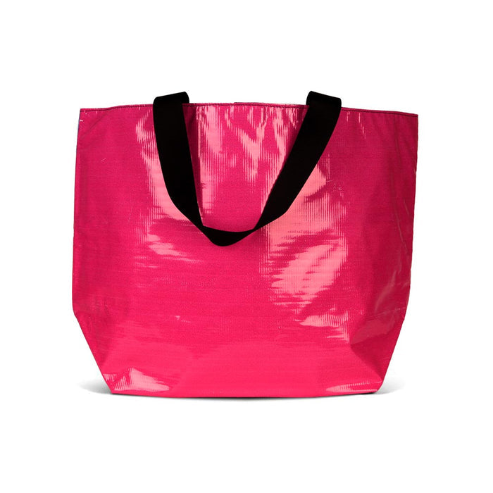 The Essential Tote for carrying your personal and cake items around with you. Made with recycled billboard material.