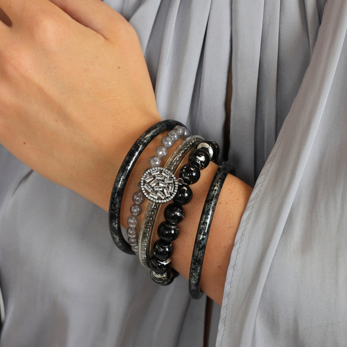 a person wearing bracelets