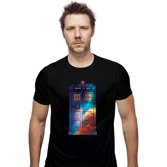 Secret_Shirts Fitted Shirts, Mens / Small / Black The Police Box