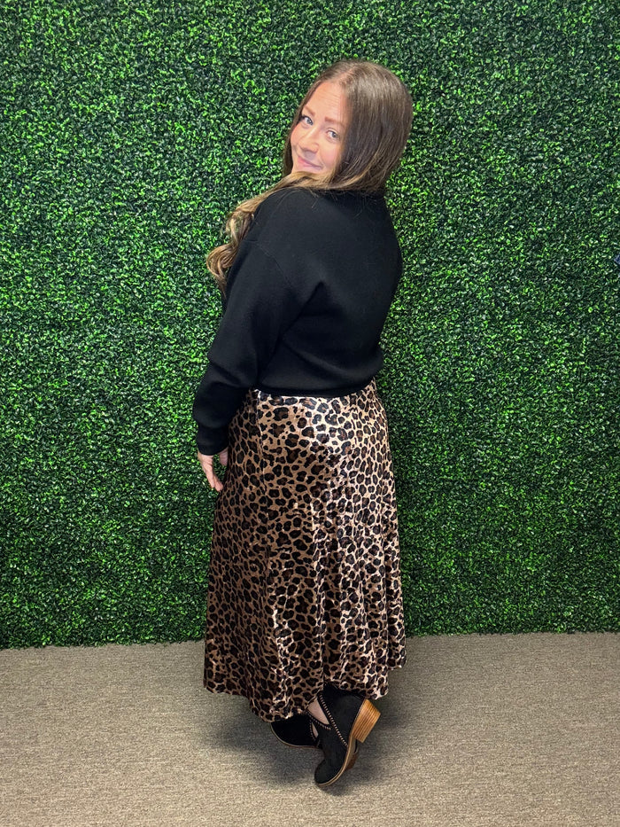 The Velvet Wild Midi skirt