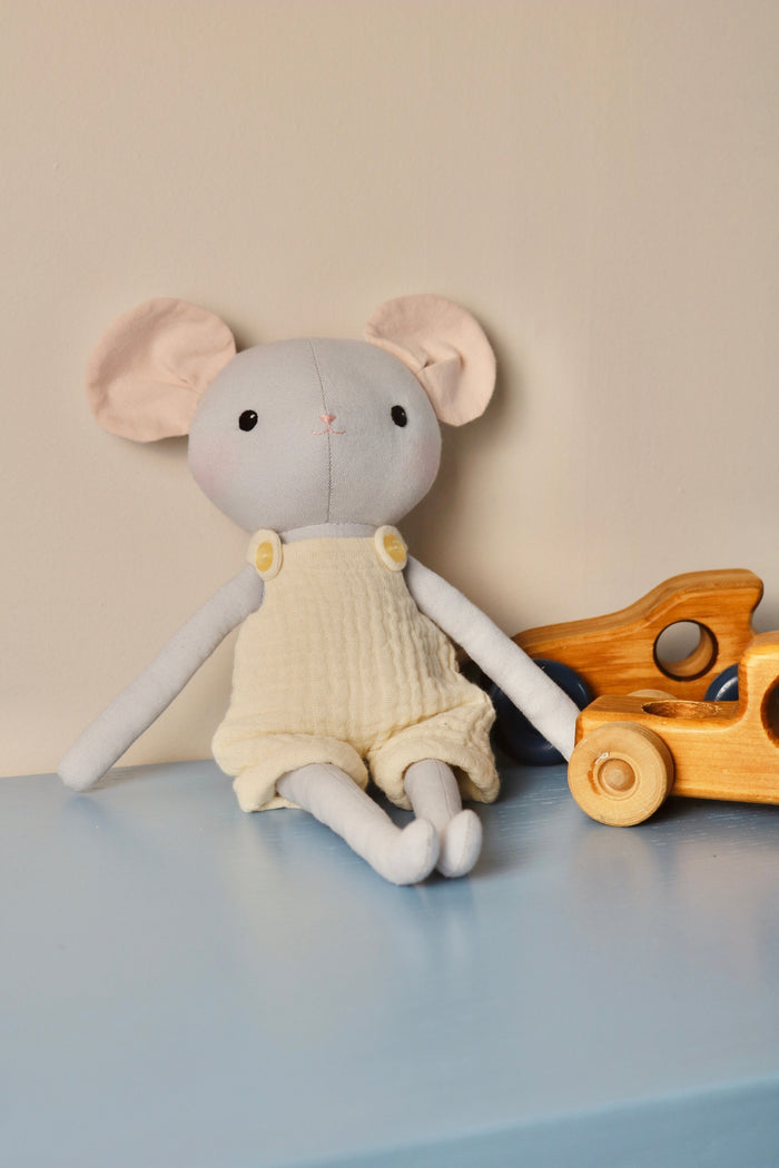 Theo the Mouse - Ivory Shortalls