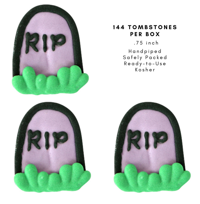 Tombstone Royal Icing Decorations (Bulk)