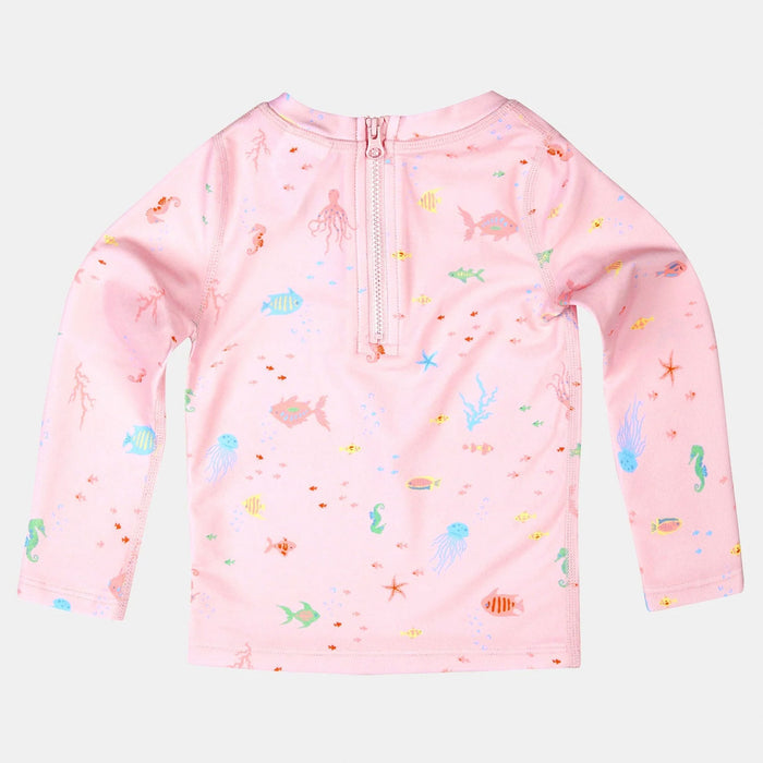 Toshi Swim Baby Rashie L/S Classic - Coral