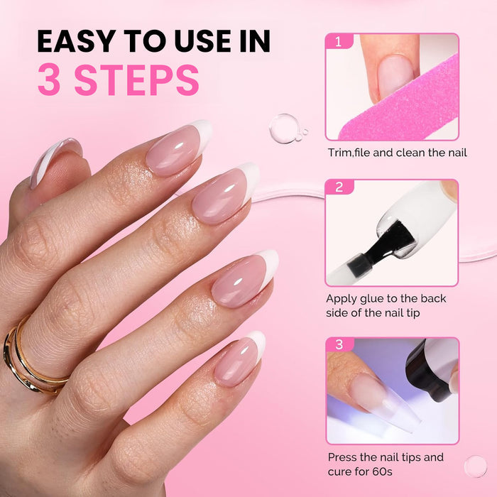 TPO & HEMA Free Base Coat and Mess Free Matte Top Coat Set 15ml – No Wipe Matte Gel Top Coat Nail System