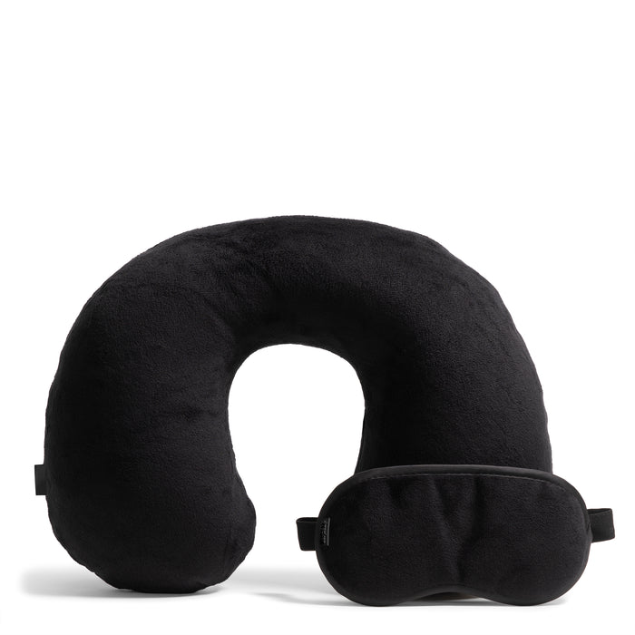 Travel Pillow and Eye Mask with Pouch - Bentley