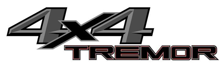Tremor 4x4 3D Printed Truck Bed Vinyl Decal for Ford Trucks