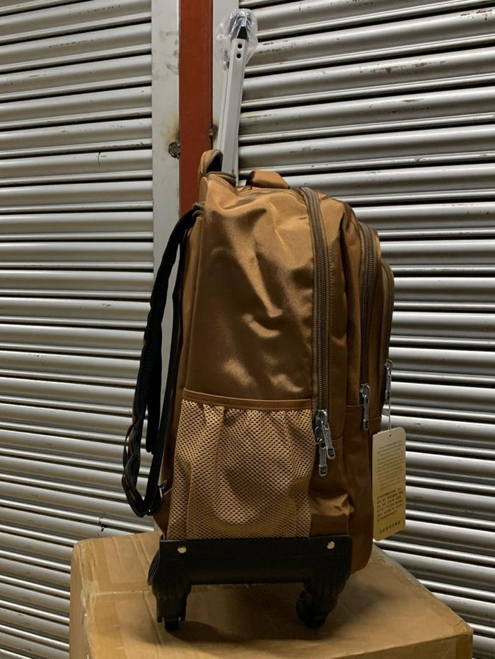 Large Trolley Backpack with Removable Wheels side view