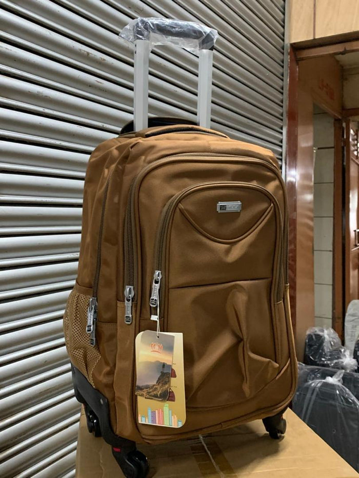 Large Trolley Backpack with Removable Wheels front view