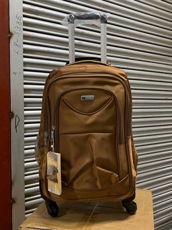 Large Trolley Backpack with Removable Wheels front view 2