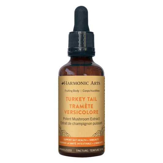 Dropper Bottle of Harmonic Arts Turkey Tail Mushroom Tincture 50ml