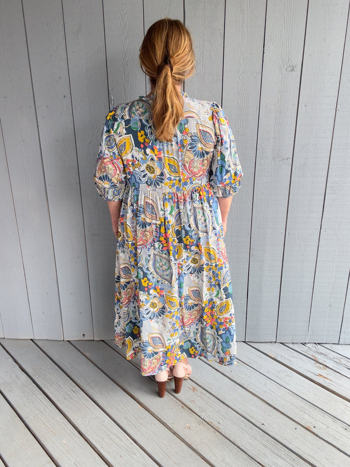 Umgee Paisley Midi Dress