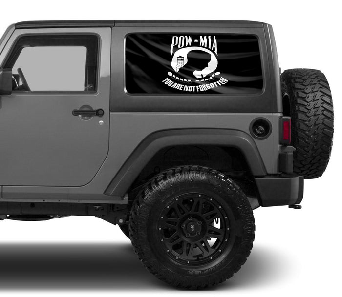 perforated window decals for cars and trucks