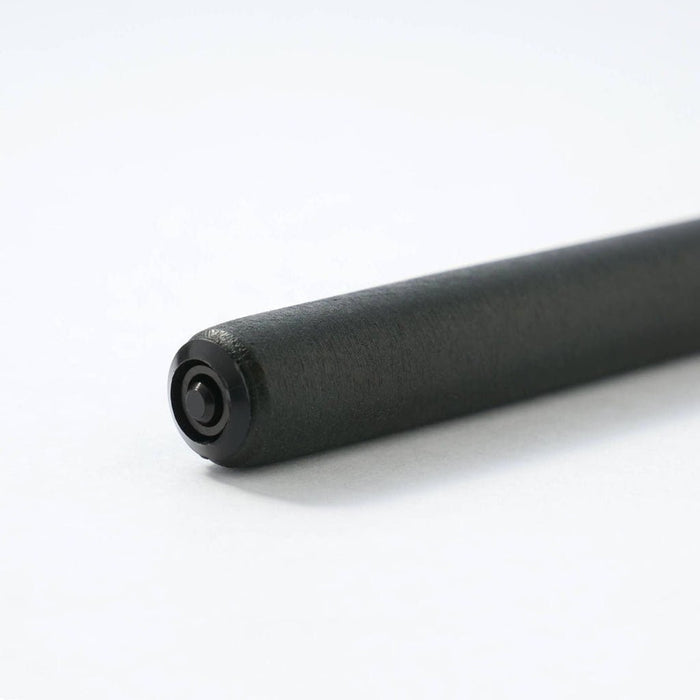 Black wooden nib holder with plastic mount on white background