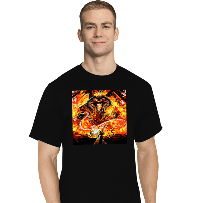 Shirts T-Shirts, Tall / Large / Black Van Gogh Never Passed