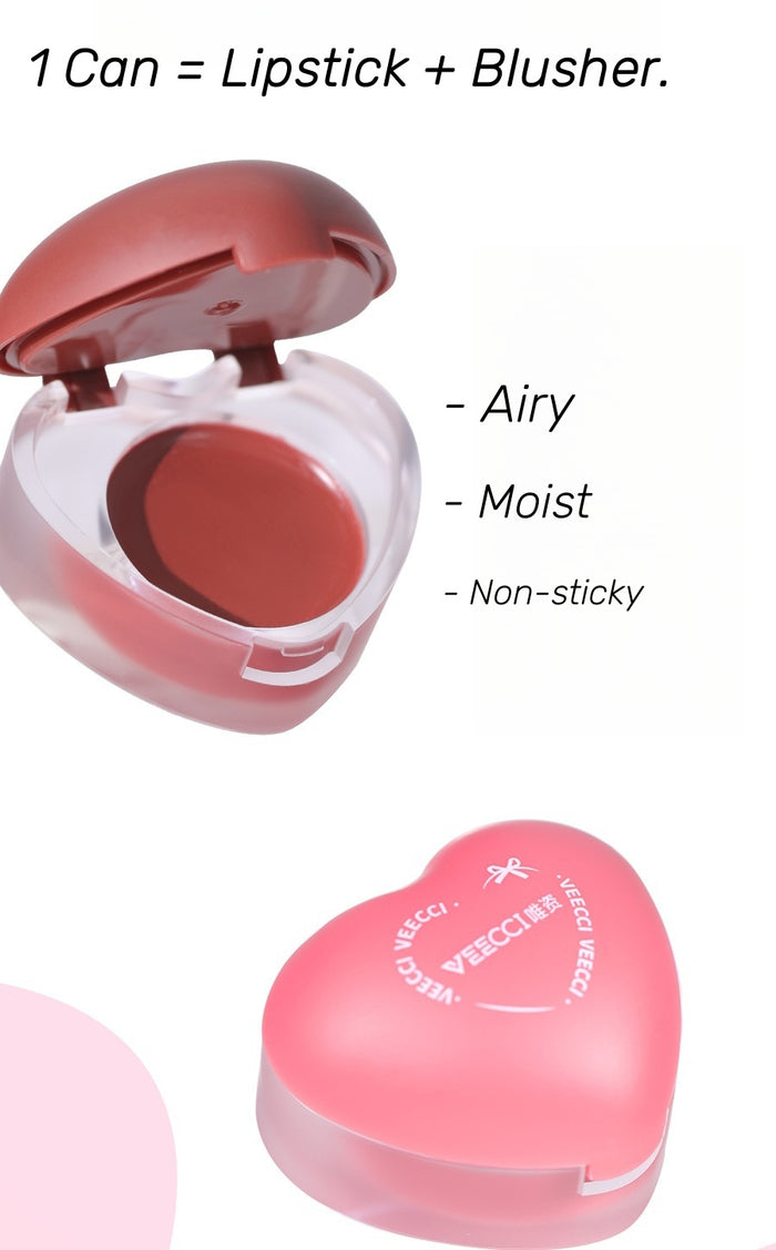 VEECCI Pudding Cheek & Lip Watery-glow Multi-use Makeup Cream T4516