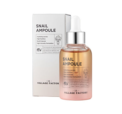 VILLAGE 11 FACTORY Snail Ampoule سيروم البشرة بهلام الحلزون
