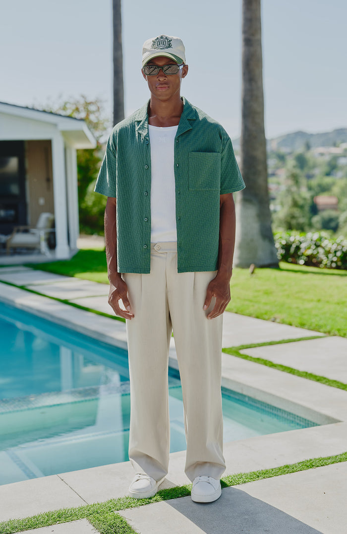 Vincent shirt with pocket in Green