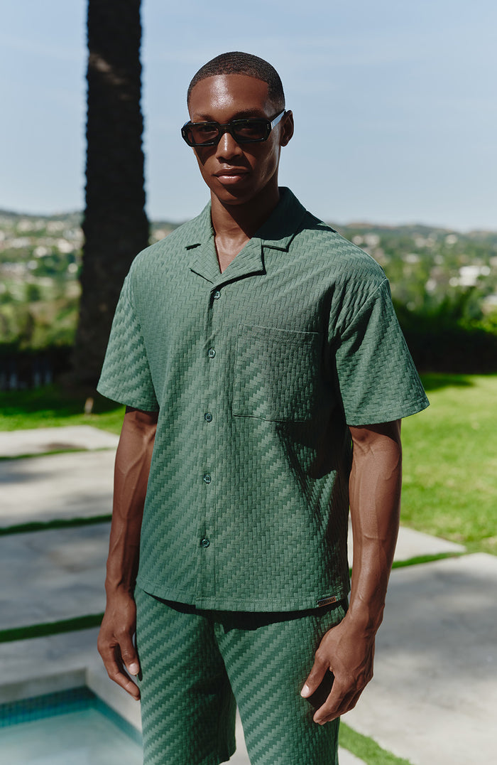 Vincent shirt with pocket in Green