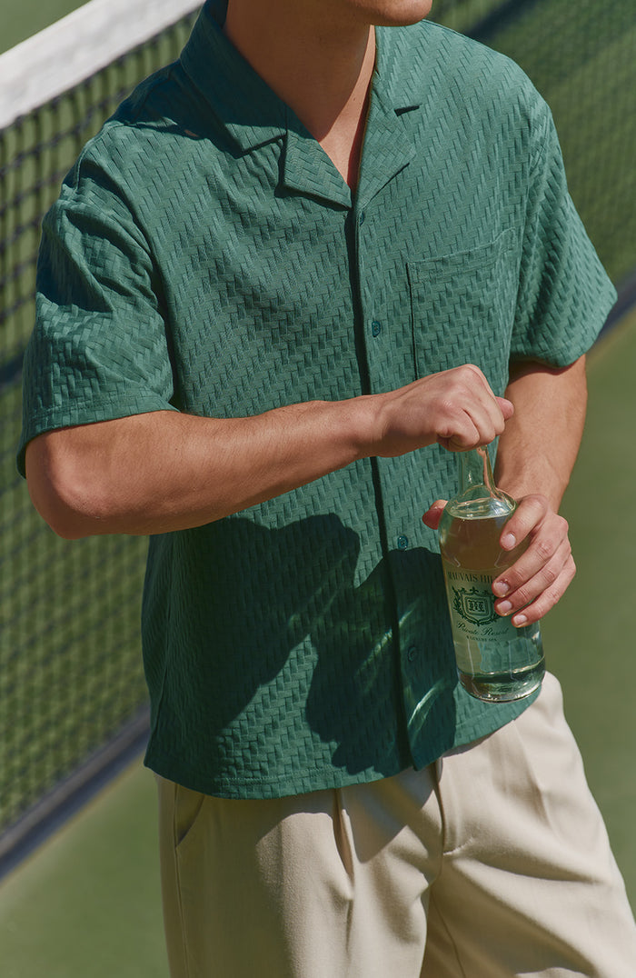 Vincent shirt with pocket in Green