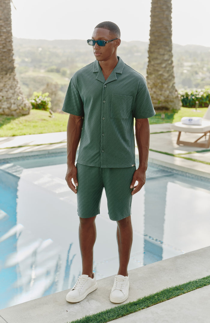 Vincent shirt with pocket in Green