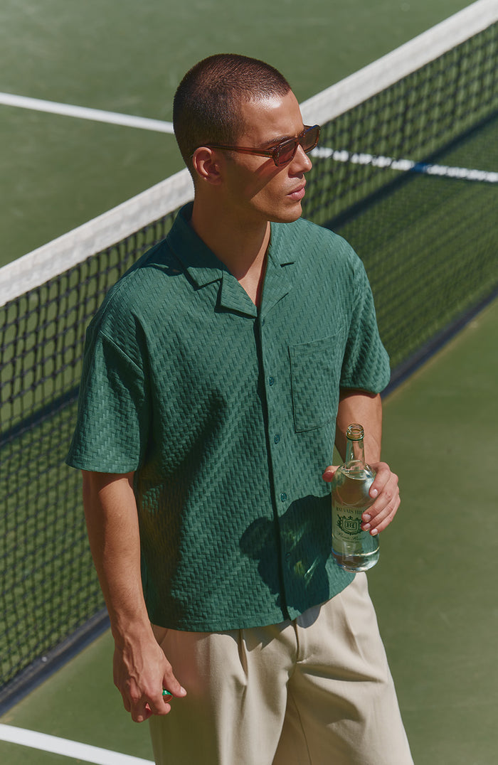 Vincent shirt with pocket in Green