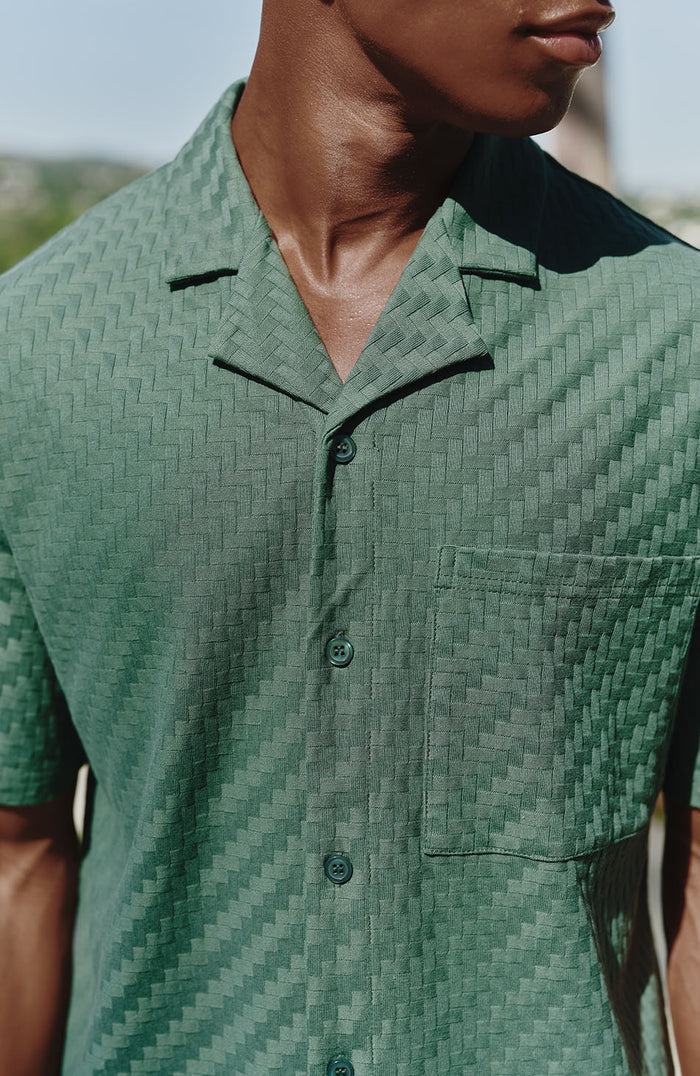 Vincent shirt with pocket in Green