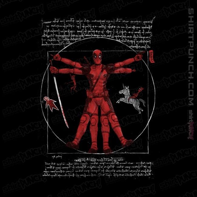 Secret_Shirts Magnets / 3"x3" / Black Vitruvian Mercenary
