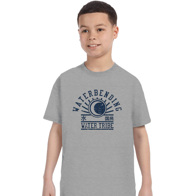Shirts T-Shirts, Youth / XS / Sports Grey Water Bending