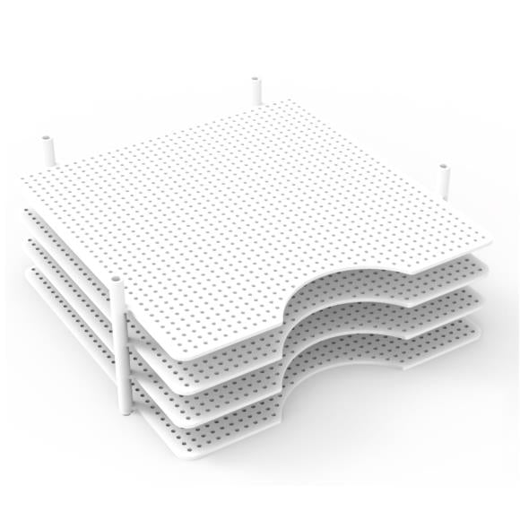 We R Memory Keepers - Multi-Use Paper Trays - 4/Pkg - White 12"X12".  Available at Embellish Away located in Bowmanville Ontario Canada.