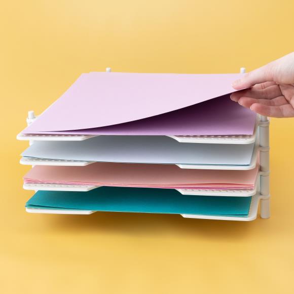 We R Memory Keepers - Multi-Use Paper Trays - 4/Pkg - White 12"X12".  Available at Embellish Away located in Bowmanville Ontario Canada.
