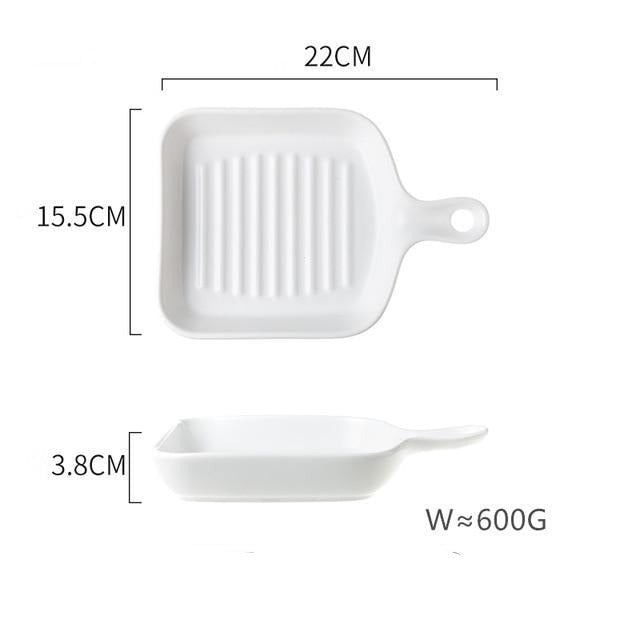 White Baking Tray Plate