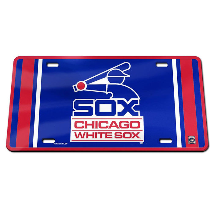WHITE SOX 1983 COOPERSTOWN SPECIALTY ACRYLIC LICENSE PLATE