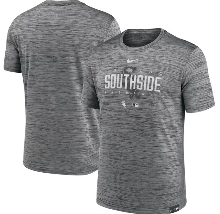 White Sox Nike Anthracite City Connect Velocity Practice Performance T-Shirt