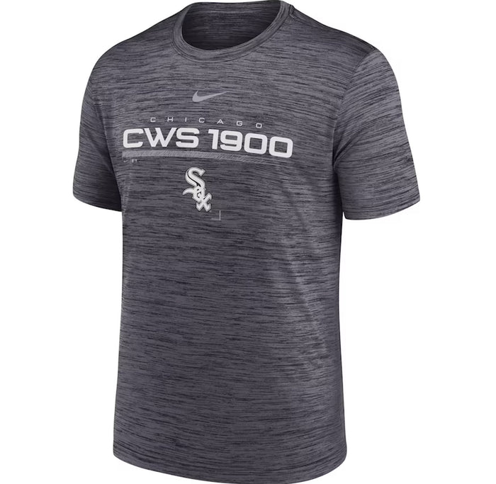 White Sox Nike Black Wordmark Velocity Performance T-Shirt-1
