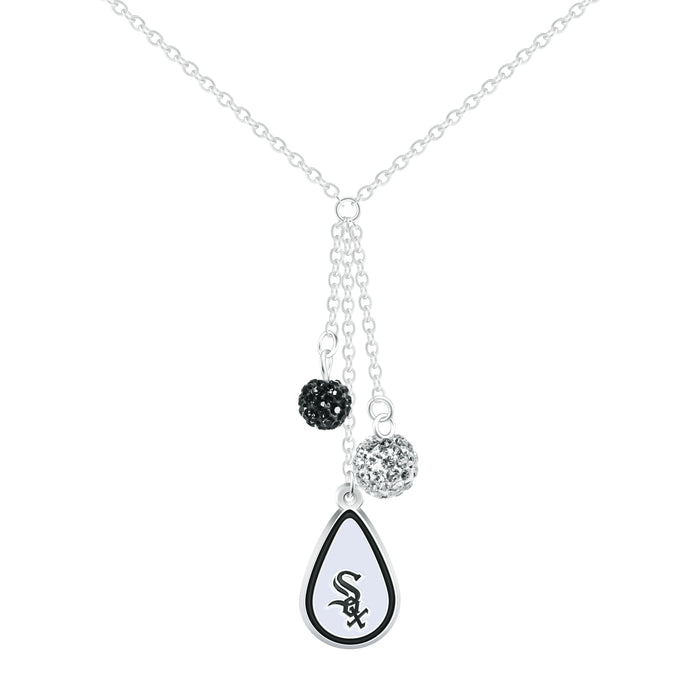 White Sox Dangle Beaded Necklace