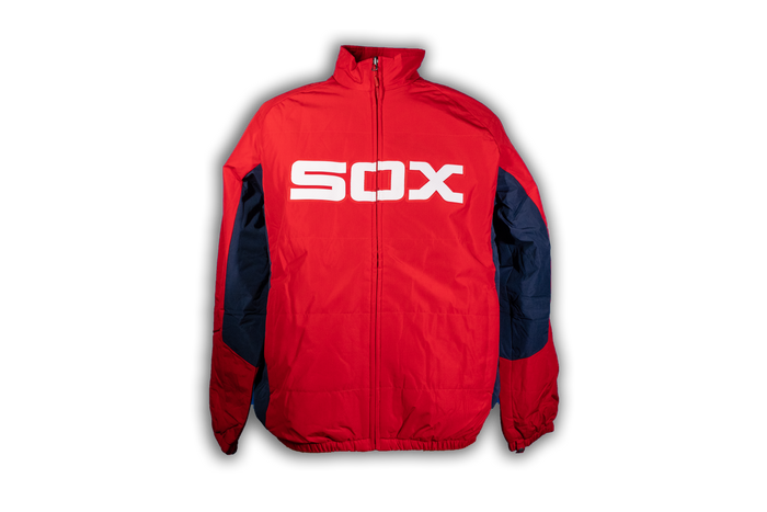 White Sox Majestic Double Climate Red 1983 Dugout Jacket