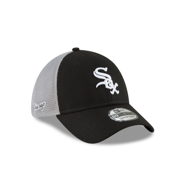 White Sox New Era Black and Grey Neo Stretch Fit Cap